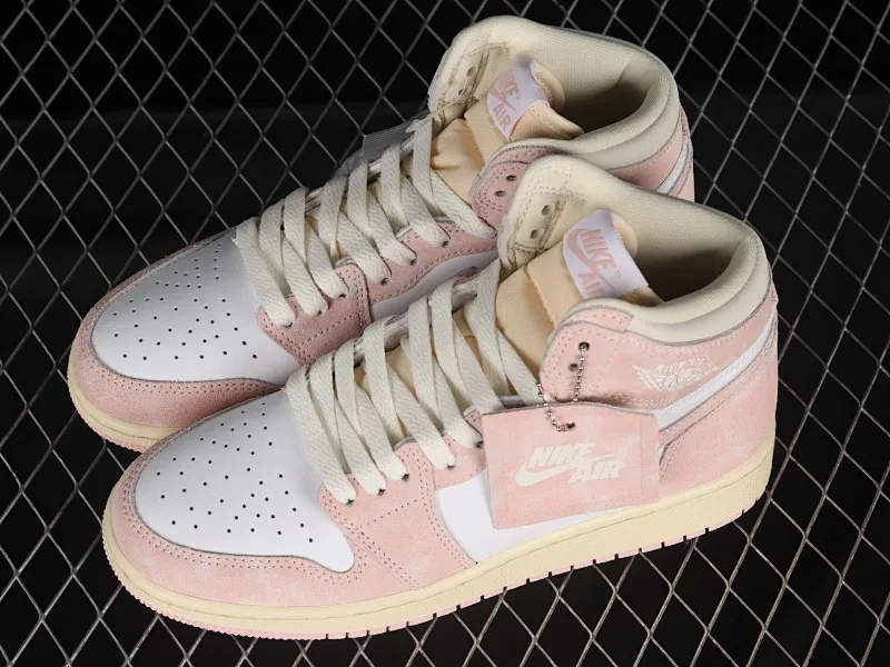 All categories Air Jordan Jordan series basketball shoes Air Jordan 1 High P version Air Jordan 1 High OG "Washed Pink" AJ1 Joe 1 washed pink high-top basketball shoes FD2596-600
